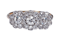 Edwardian Triple cluster diamond engagement ring  DBGEMS - image 6