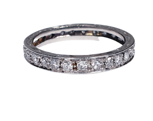 Art Deco Diamond Full Hoop Eternity Ring DBGEMS