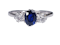 Art Deco Sapphire and Diamond Three Stone Ring  DBGEMS - image 5