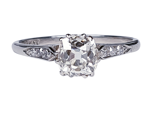 1ct Art Deco Diamond Engagement Ring  DBGEMS - image 5