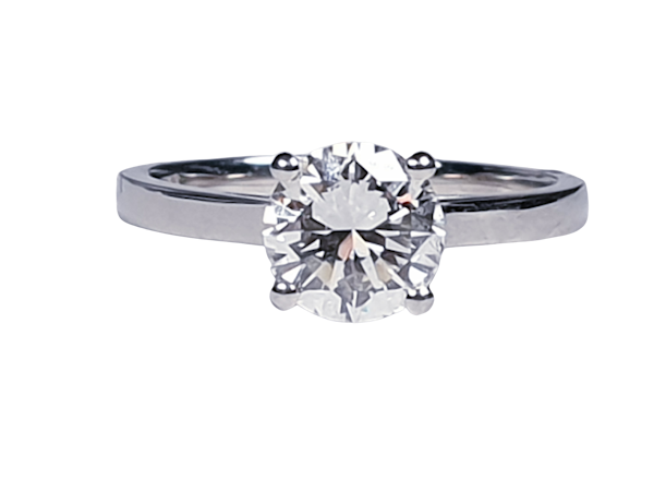 1.22ct modern brilliant cut diamond engagement ring  DBGEMS - image 5