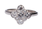 Art Deco Quatrafoil Diamond Engagement Ring  DBGEMS - image 6