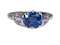 Art Deco Sapphire and Diamond Ring  DBGEMS - image 6
