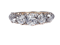 Carved Half Hoop Five Stone Diamond Ring  DBGEMS - image 5