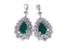 Impressive emerald and diamond earrings  DBGEMS - image 1