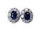 Sapphire & Diamond Cluster Earrings circa 1880  DBGEMS - image 1
