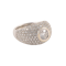 1970's, Bombé 18ct White Gold Diamond stone set Ring, SHAPIRO & Co since1979 - image 1