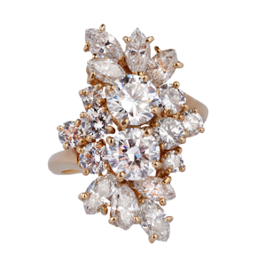 Super Sparkly Diamond Cocktail Ring DBGEMS