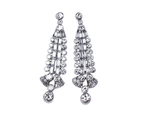 Diamond and Baguette Diamond Drop Earrings  DBGEMS