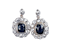 Antique sapphire and diamond drop earrings  DBGEMS - image 1