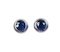 Sapphire single stone earrings  DBGEMS - image 1