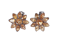 Golden topaz cluster earrings  DBGEMS - image 1