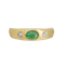 Emerald and diamond 18ct ring Spectrum Antiques - image 1