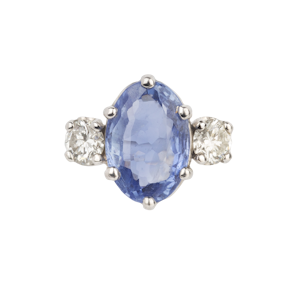 Sapphire & diamond ring. Spectrum Antiques