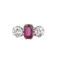 Ruby and diamond trilogy ring. Spectrum - image 1