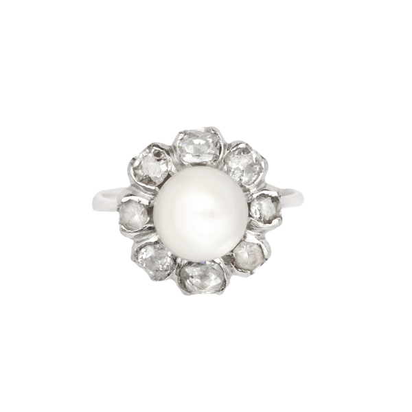 Diamond and pearl cocktail ring. Spectrum Antiques - image 1