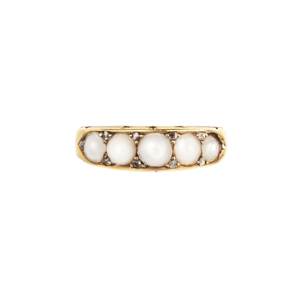 Victorian pearl and diamond ring. Spectrum - image 1