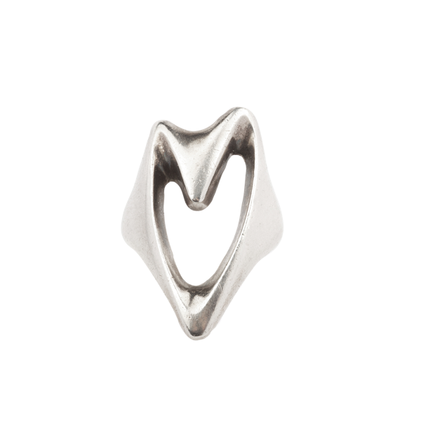 Georg Jensen silver abstract heart ring. Spectrum Antiques - image 1