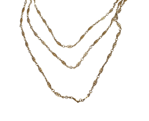 19th century French gold chain sku 4376 DBGEMS