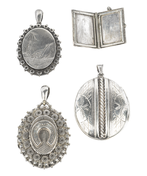 Victorian silver locket selection from Spectrum Antiques - image 1