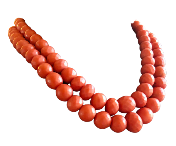 Antique coral necklace - image 1