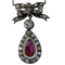Diamond and ruby pendant - image 1