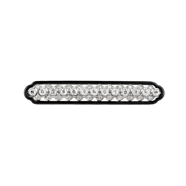 Delightful 1920’s diamond and enamel brooch - image 1