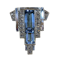 Aquamarine and diamond single dress clip - image 1