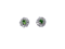 Rare Demantoid Garnet and Diamond Cluster Earrings  DBGEMS - image 1