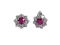 Burmese Ruby and Diamond Earrings  DBGEMS - image 1