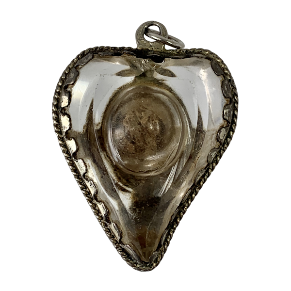 Seventeenth century silver and rock crystal reliquary with the original relic inside - image 1