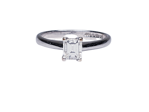 Emerald Cut Solitaire Engagement Ring  DBGEMS