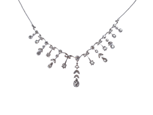Antique diamond fringe necklace DBGEMS