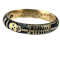Memento Mori gold ring with black enamel - image 1