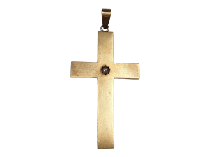 Victorian 14ct gold cross sku 395 DBGEMS