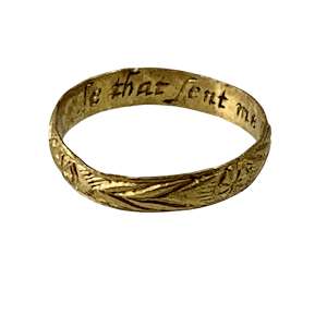 Early seventeenth century posy ring