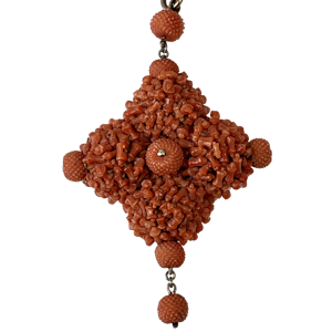 1820 coral pendant