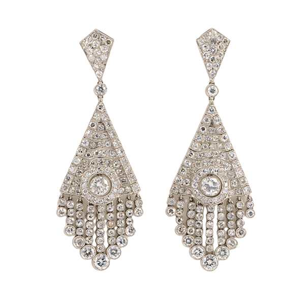 Wonderful Diamond Chandelier Earrings - image 1