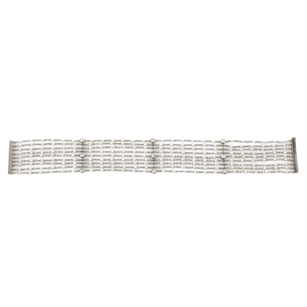 Natural Pearl and diamond  bracelet - image 1