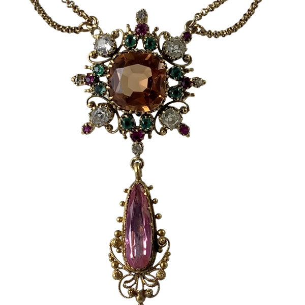1820 topaz necklace - image 1