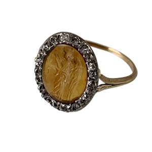 Eighteenth century Grand Tour ring with ancient intaglio