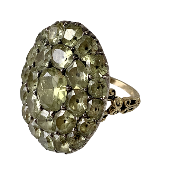 1800 chrysolite ring - image 1