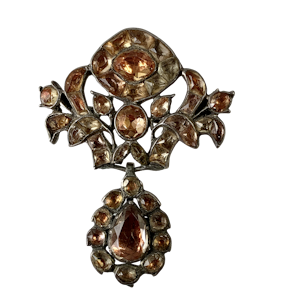 Eighteenth century Portuguese topaz brooch