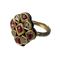 Ca 1880 North Indian ring with diamonds and rubies - image 1