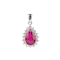 Diamond Ruby Pendant - image 1