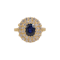 Sapphire Diamond Ring in 18ct Gold date circa1960 SHAPIRO & Co since1979 - image 1