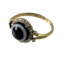Agate "eye"ring with diamonds - image 1