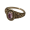 Ca 1820 gold ring with pink topaz - image 1
