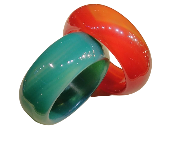 Modern Jade Band Rings - image 1