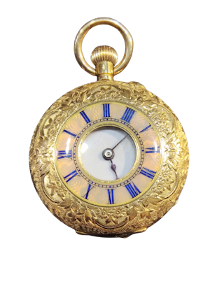 Antique Lady's Half Hunter Pocket Watch C1900.